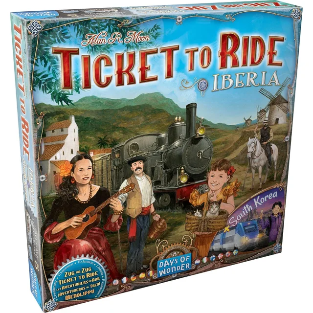 Ticket To Ride Family Board Game Iberica & South Korea Map Collection Expansion