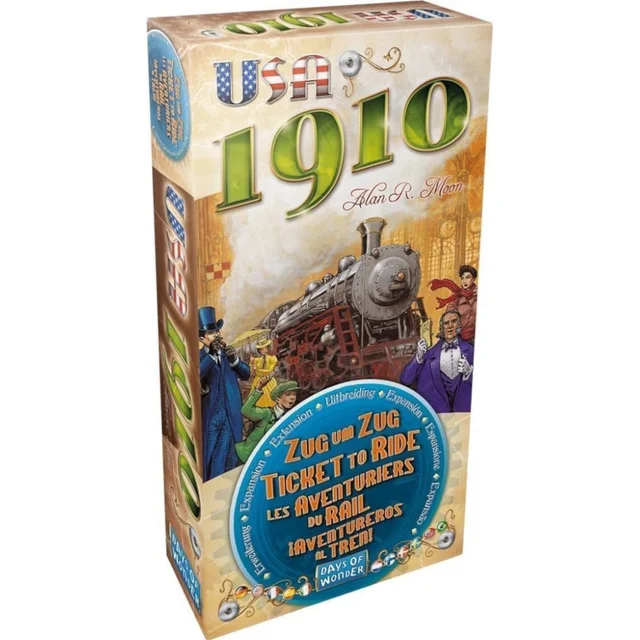 Ticket to Ride Europe Family Board Game USA 1910 Expansion