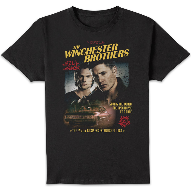 Supernatural - Winchester Bros T-Shirt Black