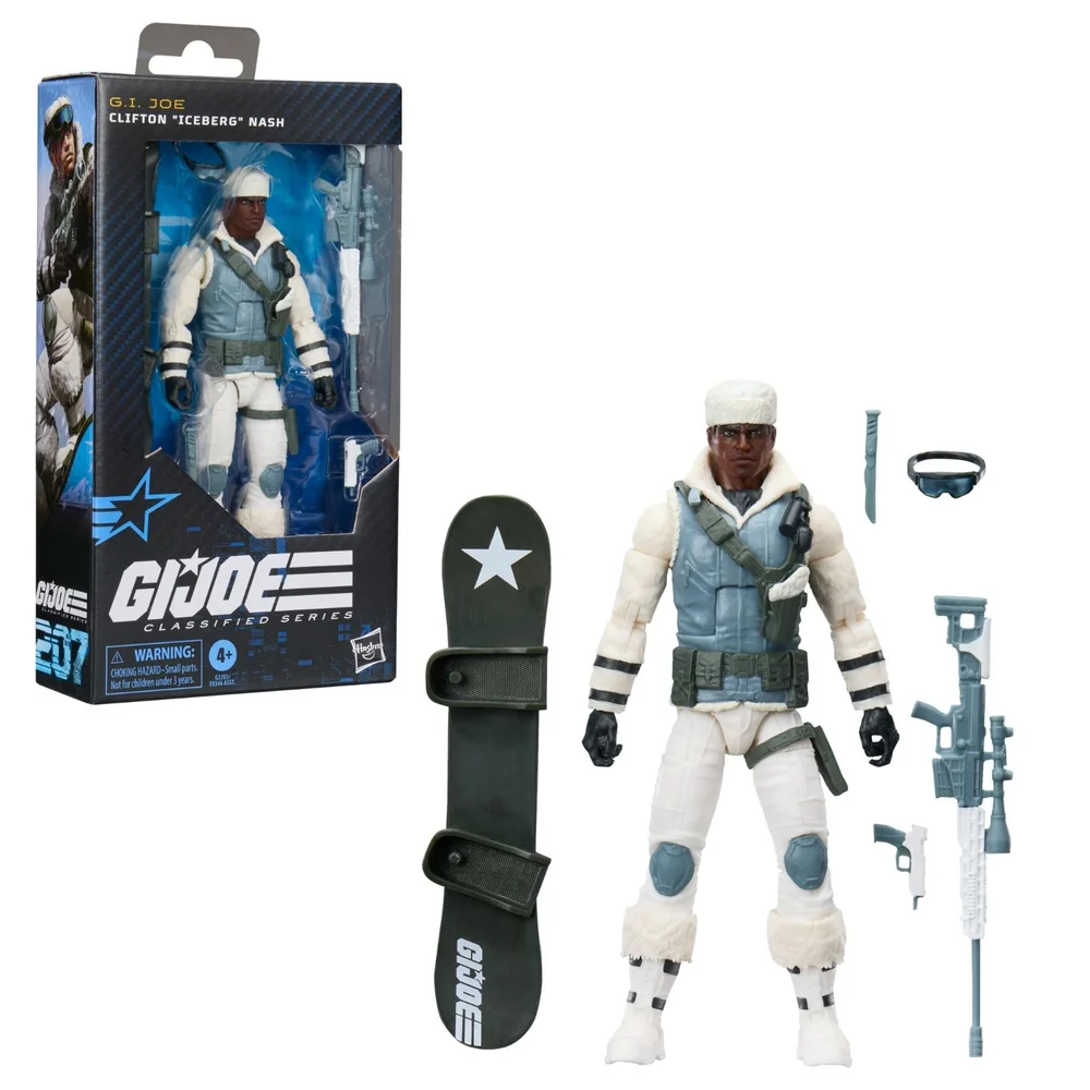 G.I. Joe Classified Series #207, Clifton "Iceberg" Nash, Collectible 15 cm Action Figure Set with 6 Accessories Image 1