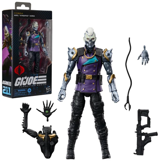 G.I. Joe Classified Series #211, Axel "Synapse" Soma, Collectible 15 cm Action Figure Set with 6 Accessories