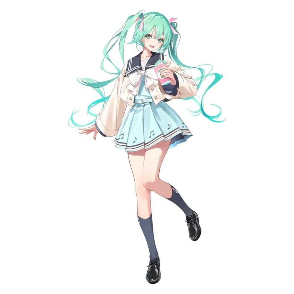 Hatsune Miku Sweet School Life PVC Figure Pure Version 18 cm Image 1