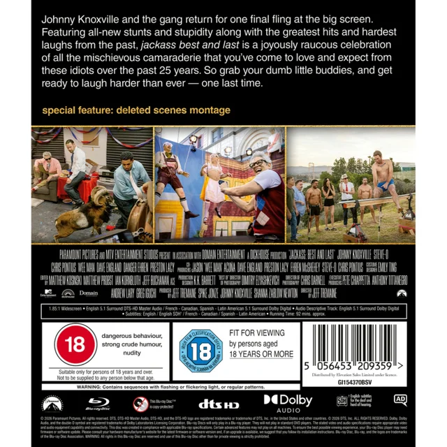 Jackass: Best and Last Blu-ray