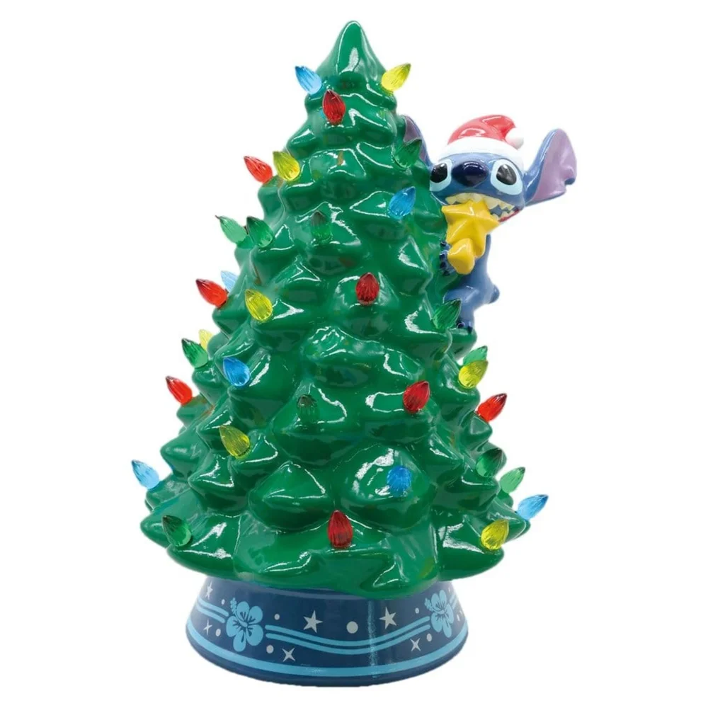 Disney Ceramic Christmas Tree with Lights Stitch 30 cm Image 1