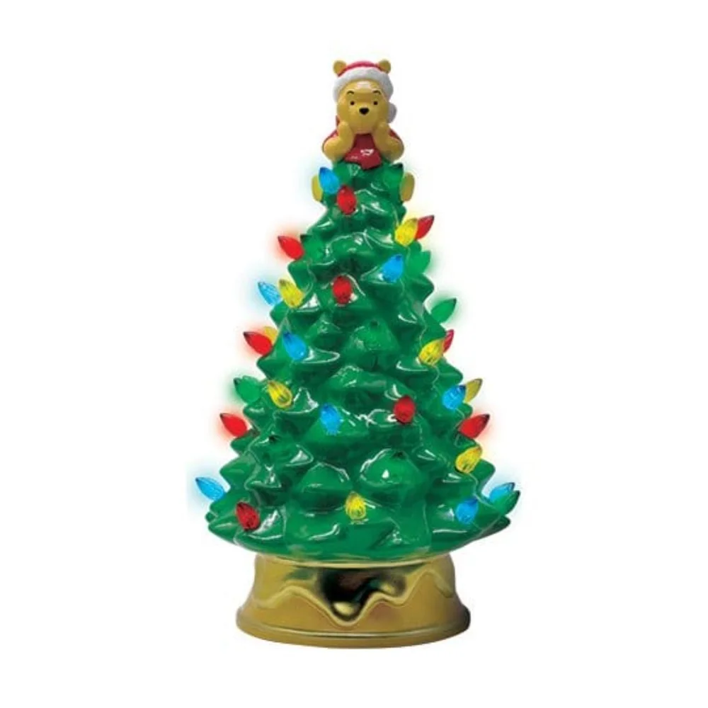 Disney Ceramic Christmas Tree with Lights Winnie the Pooh 30 cm Image 1