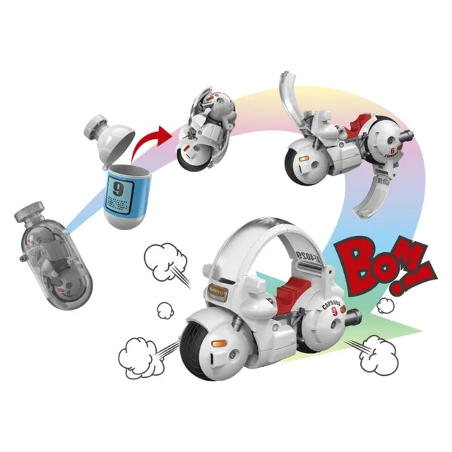 Bandai Tamashii Nations Dragon Ball Changearts Hoi-Poi Capsule No. 9 Bulma's Motorcycle Display Model