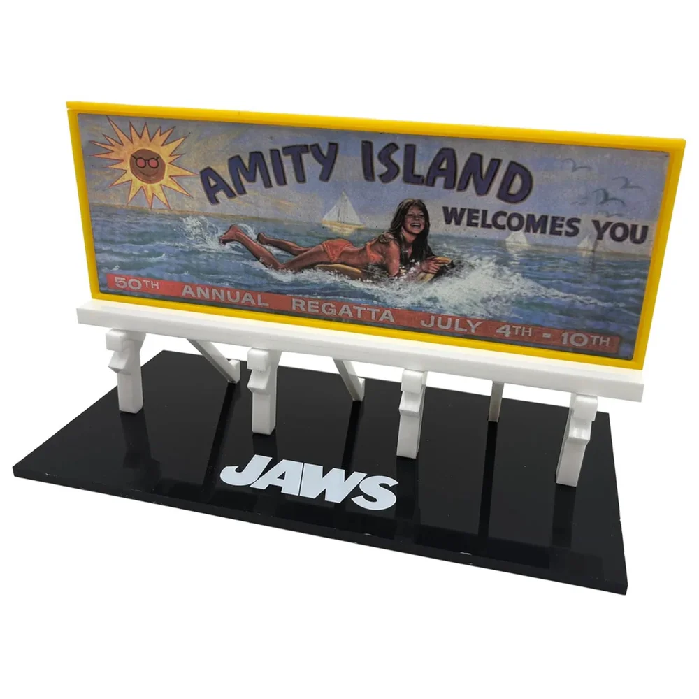 Jaws Scaled Prop Replica Amity Island Billboard - Factory Entertainment Image 1