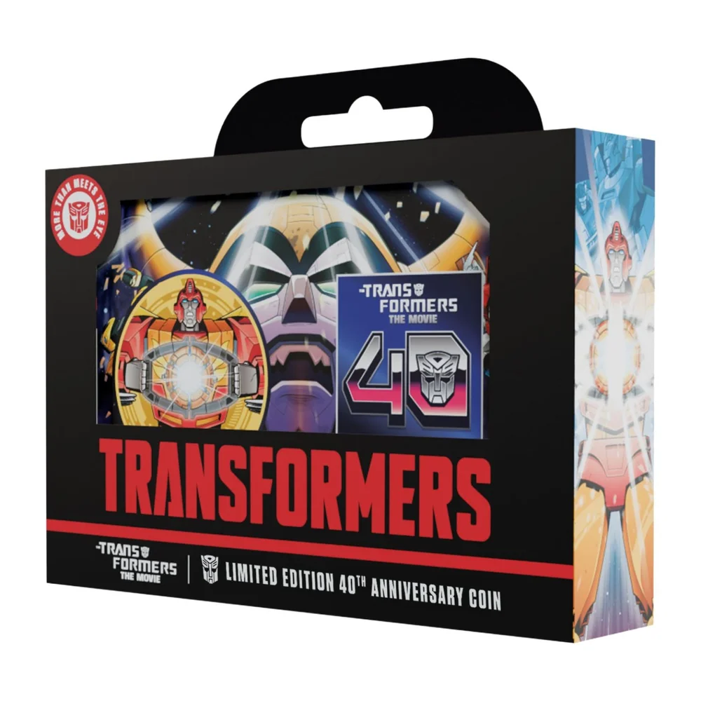 Transformers: The Movie – Limited Edition 40th Anniversary 24k Gold Plated Presentation Coin Image 1