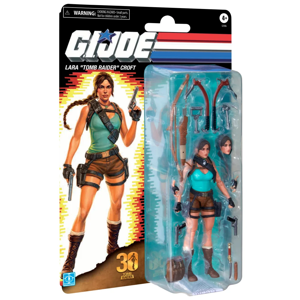 G.I. Joe Classified Series Retro Cardback Collaborative Lara Croft TOMB RAIDER Action Figure Image 1