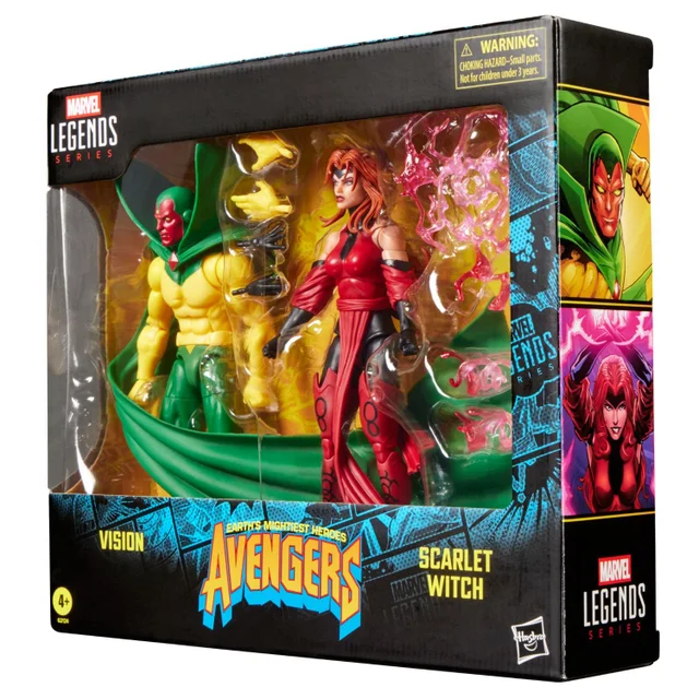 Marvel Legends Series Vision & Scarlet Witch, Avengers: The Crossing Comics Collectible 15-cm Action Figures