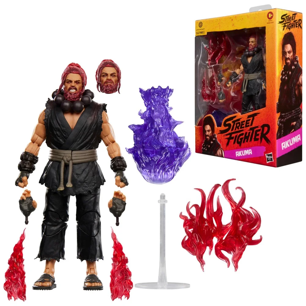 Street Fighter Akuma Action Figure, Deluxe 15 cm Scale Collectible Toys for Adults and Kids 8+ Image 1