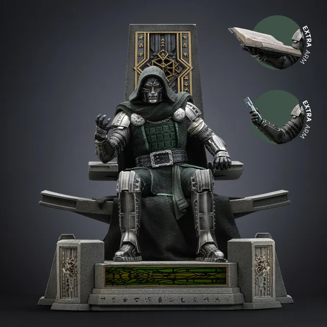 Iron Studios Avengers: Doomsday Doctor Doom on Throne Deluxe Art Scale 1/10 Statue
