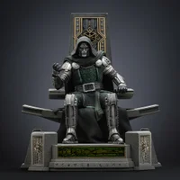 Iron Studios Avengers: Doomsday Doctor Doom on Throne Deluxe Art Scale 1/10 Statue
