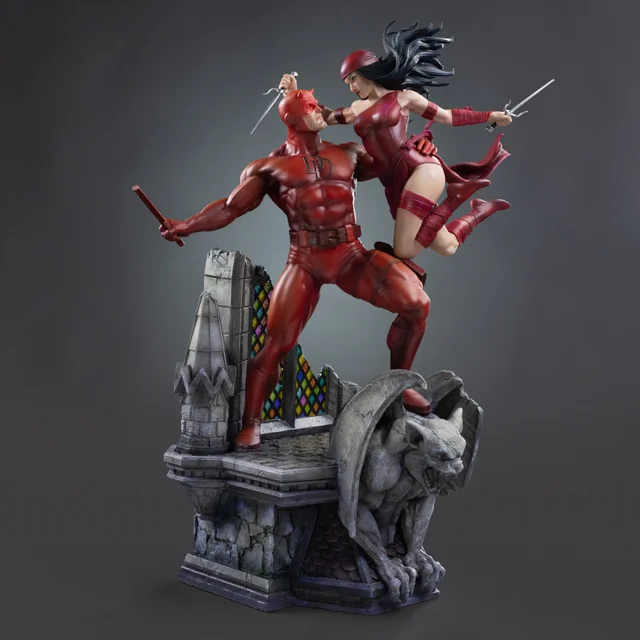 Iron Studios Marvel Comics Daredevil and Elektra 1/6 Scale Diorama