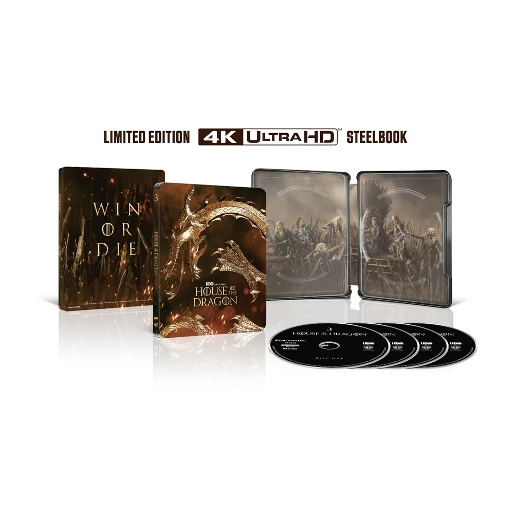 HOUSE OF THE DRAGON SEASON 3 4K UHD STEELBOOK Image 1