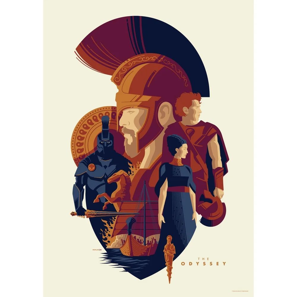 The Odyssey X Historiart - Tom Whalen Limited Edition Screenprint Image 1