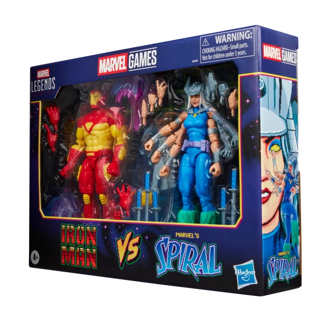 Marvel Legends Series Marvel Games Iron Man vs Marvel's Spiral Action Figure Collectibles