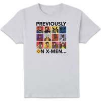 X-Men Previously On X-Men T-Shirt White