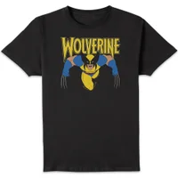 X-Men Wolverine Attack Drk T-Shirt Black