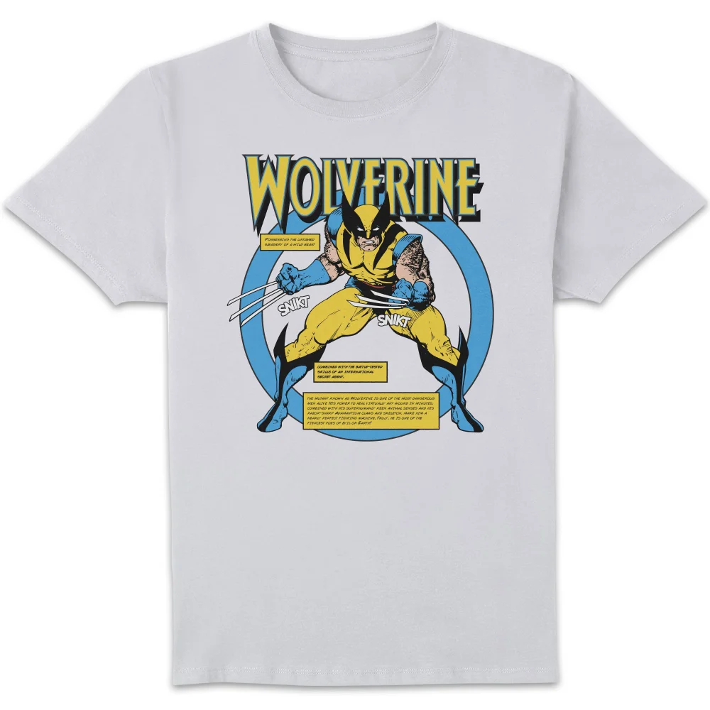 X-Men Wolverine Bio T-Shirt White - XXL Image 1