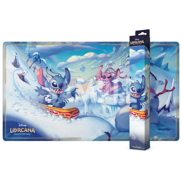 Disney Lorcana Trading Card Game Hyperia City Stitch & Angel Playmat