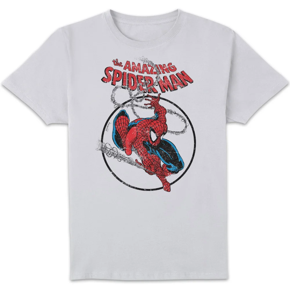 Marvel Comics x Zavvi Exclusive Spiderman Wallcrawler Premium T-shirt - White - XL Image 1