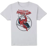 Marvel Comics x Zavvi Exclusive Spiderman Wallcrawler Premium T-shirt - White