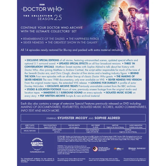 Doctor Who: The Collection Season 25 Standard Edition Blu-Ray