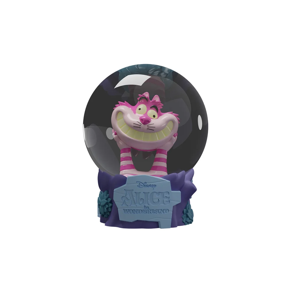 Alice In Wonderland Cheshire Cat Glow in the Dark Snow Globe Image 1
