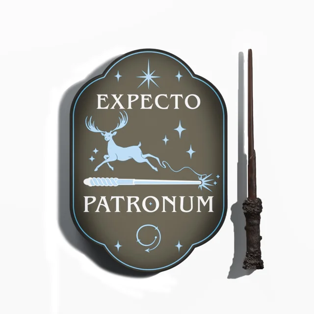 Harry Potter "Expecto Patronum" Wand-Remote illuminated Wall Light