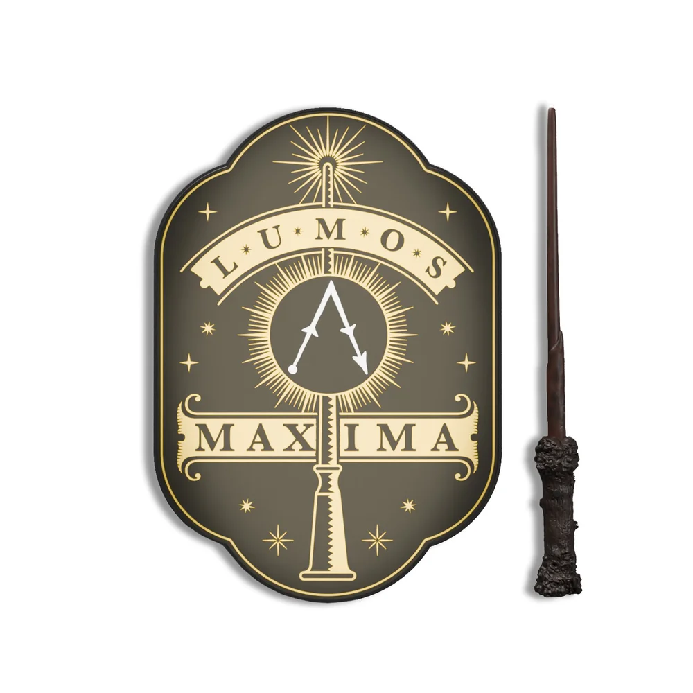 Harry Potter "Lumos Maxima" Wand-Remote Illuminated Wall Light Image 1