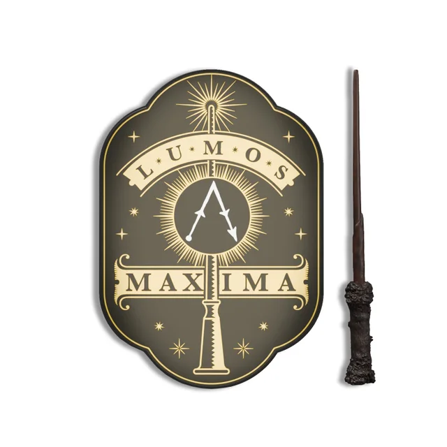 Harry Potter "Lumos Maxima" Wand-Remote Illuminated Wall Light