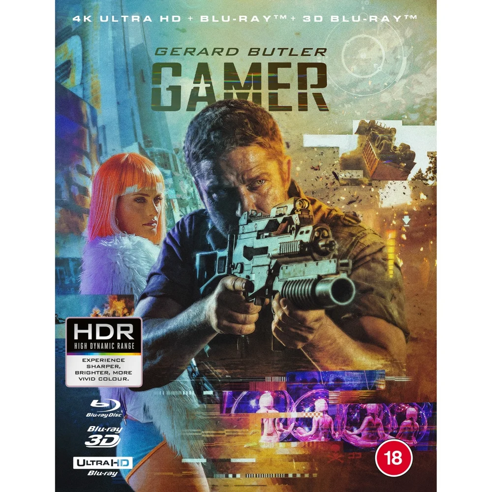 Gamer 4K UHD + 3D Blu-ray + Blu-ray Image 1