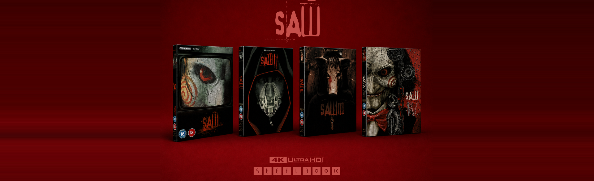 SAW 4K STEELBOOKS