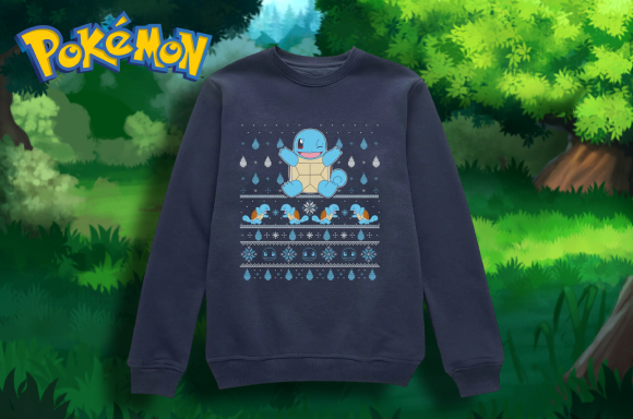 POKEMON JINGLE SHELLS XMAS JUMPER