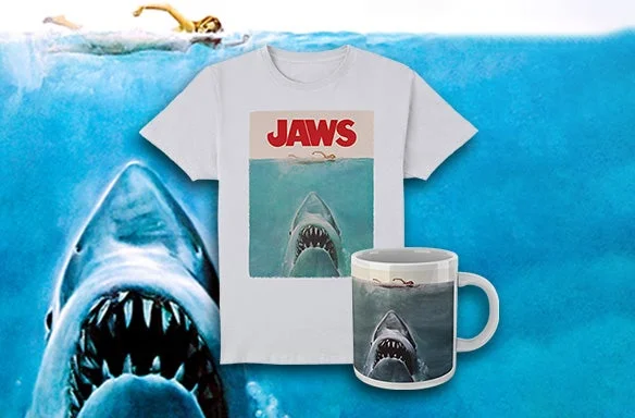 JAWS T-SHIRT & MUG
