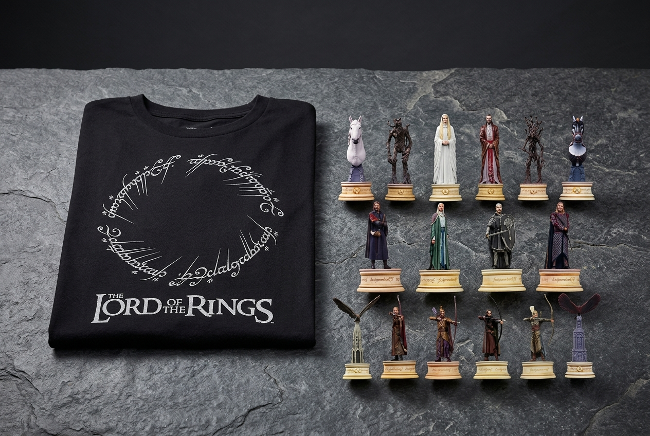 T-SHIRT & 5 MYSTERY CHESS FIGURES
