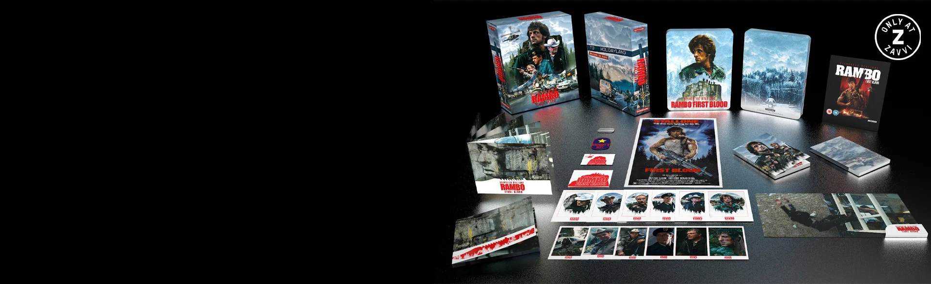 RAMBO FIRST BLOOD STEELBOOKS PRE-AWARENESS BANNERS