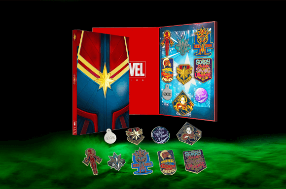 CAPTAIN MARVEL PIN SET