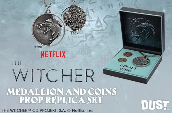 DUST! The Witcher - Geralt's S2 Medallion And Coins Replica Set - Limited Edition