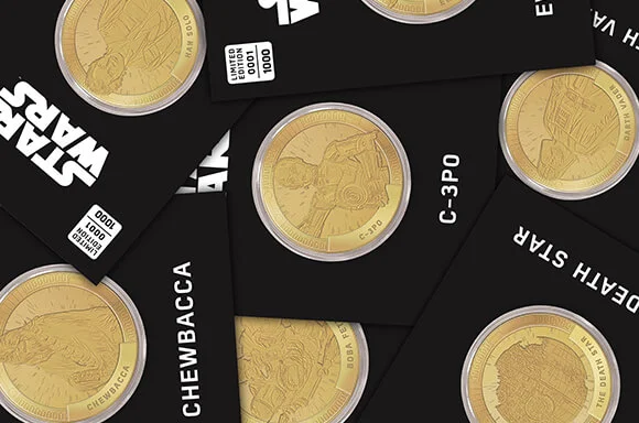STAR WARS COMMEMORATIVE COINS