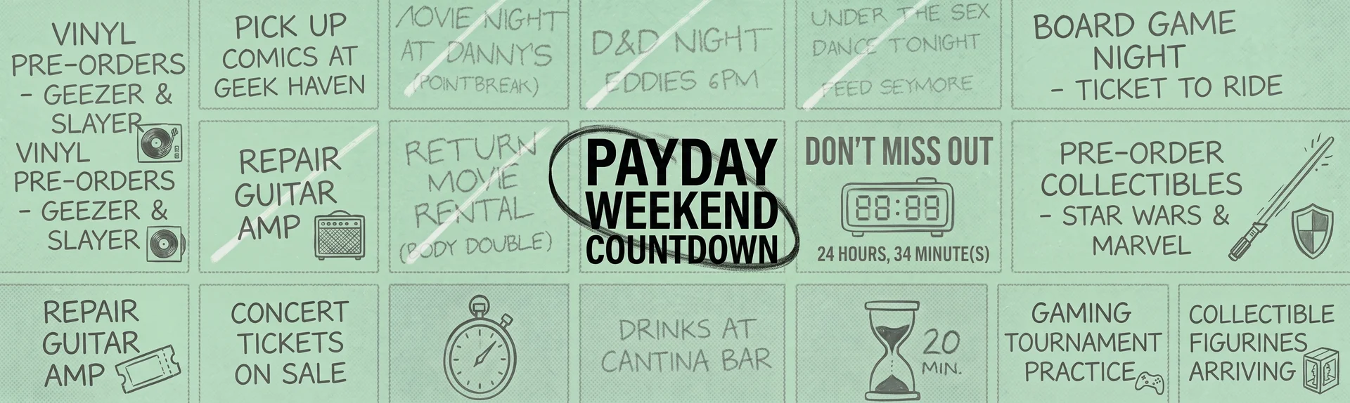 PAYDAY DEALS COUNTDOWN