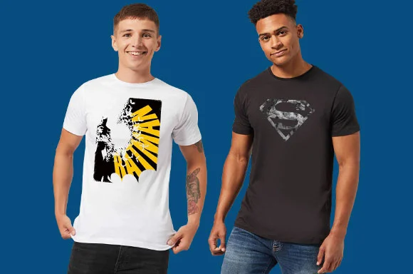 2 FOR £16.99<BR>DC COMICS T-SHIRTS