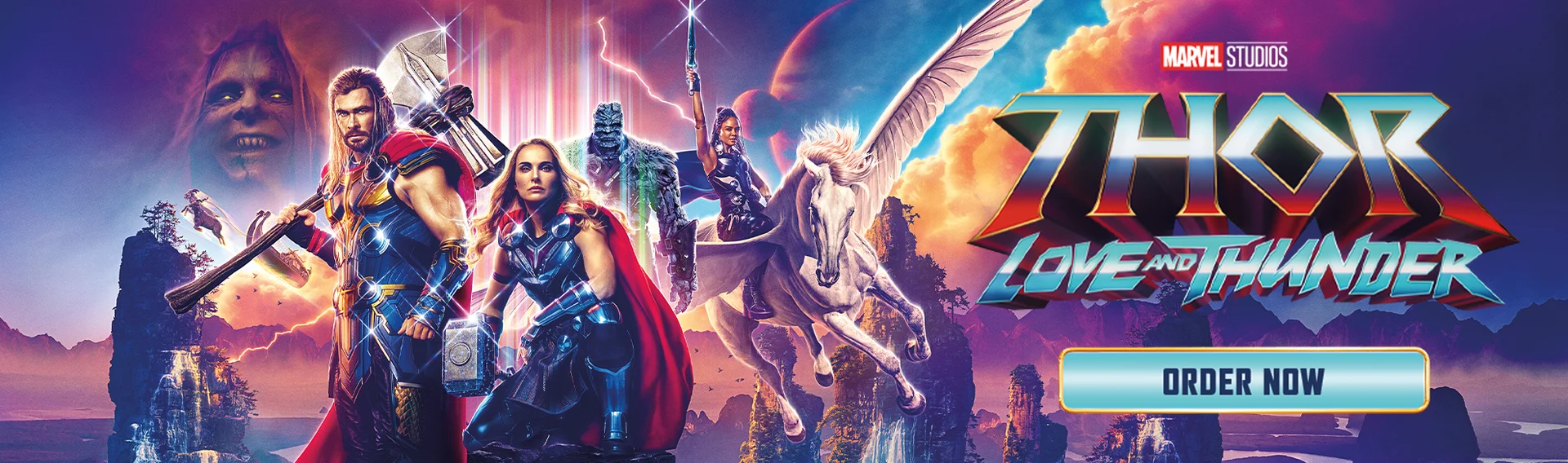THOR LOVE AND THUNDER PRE ORDER BANNERS