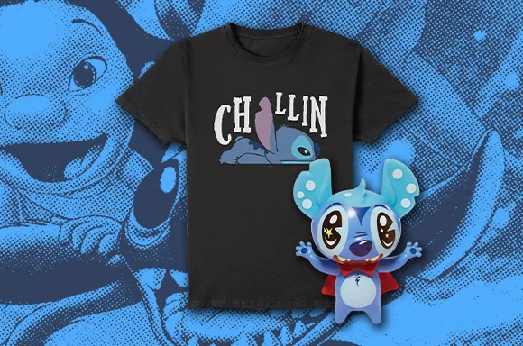 STITCH VINYL FIGURINE & T-SHIRT