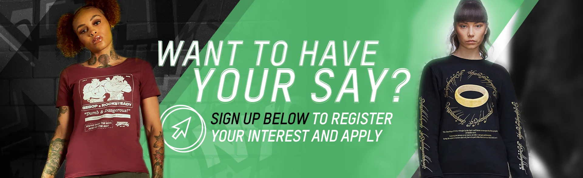 WOMENSWEAR SIGN UP PAGE