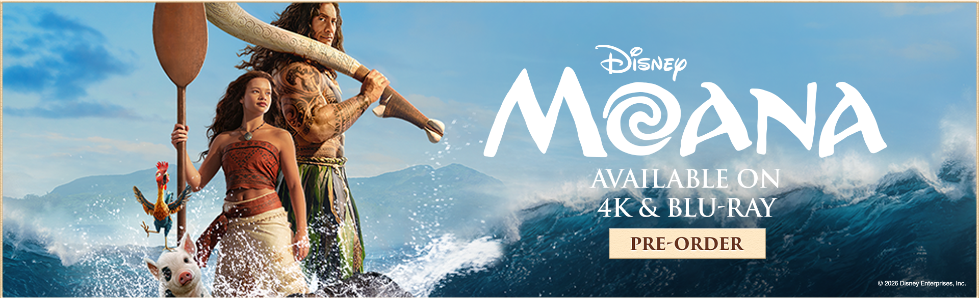 MOANA (LIVE ACTION) STEELBOOK 4K