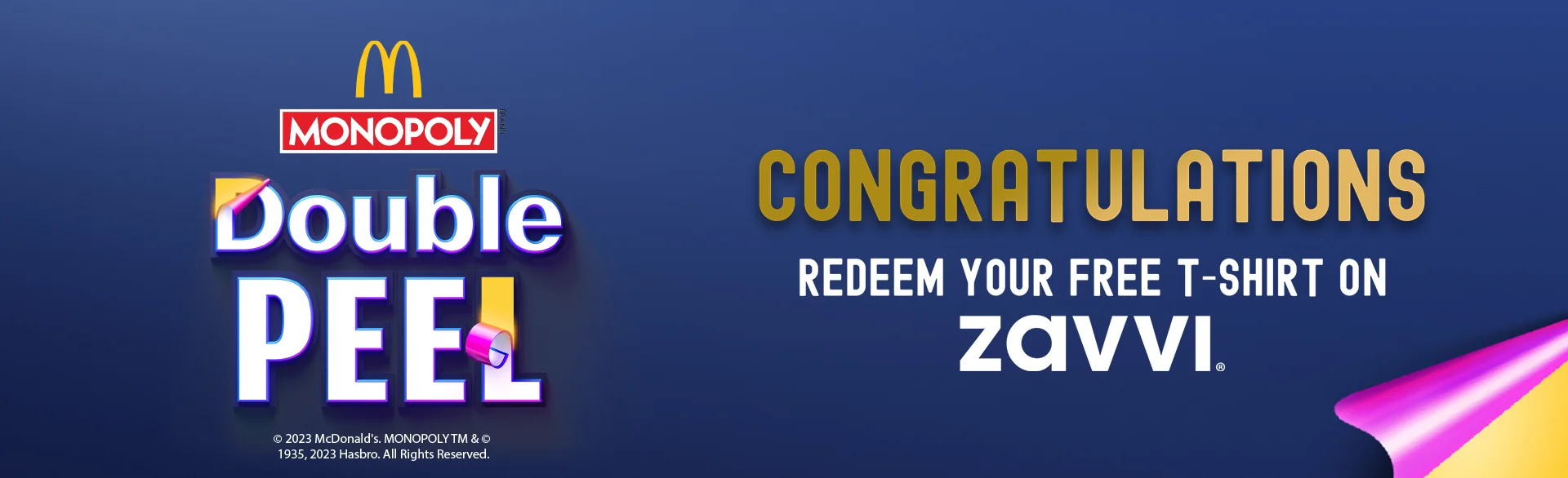 McDonalds Monopoly Free T-Shirt Zavvi Redemption