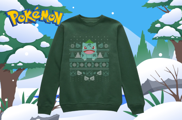 POKÉMON DECK THE HALLS KNITTED JUMPER