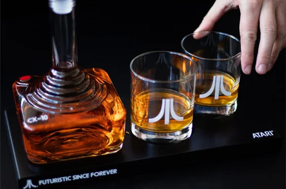 Official Atari 3D Joystick Decanter Set